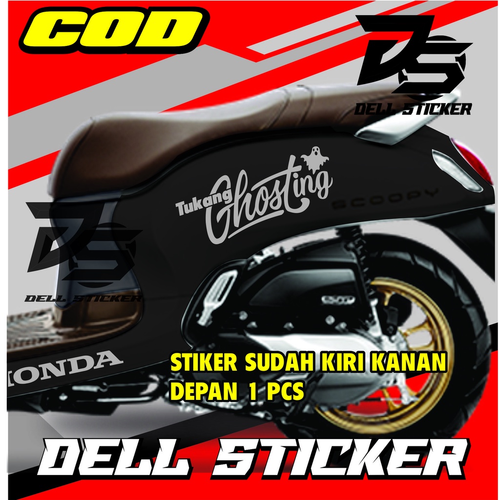 STIKER STRIPING SCOOOPY TUKANG GHOSTING STIKER SCOOPY