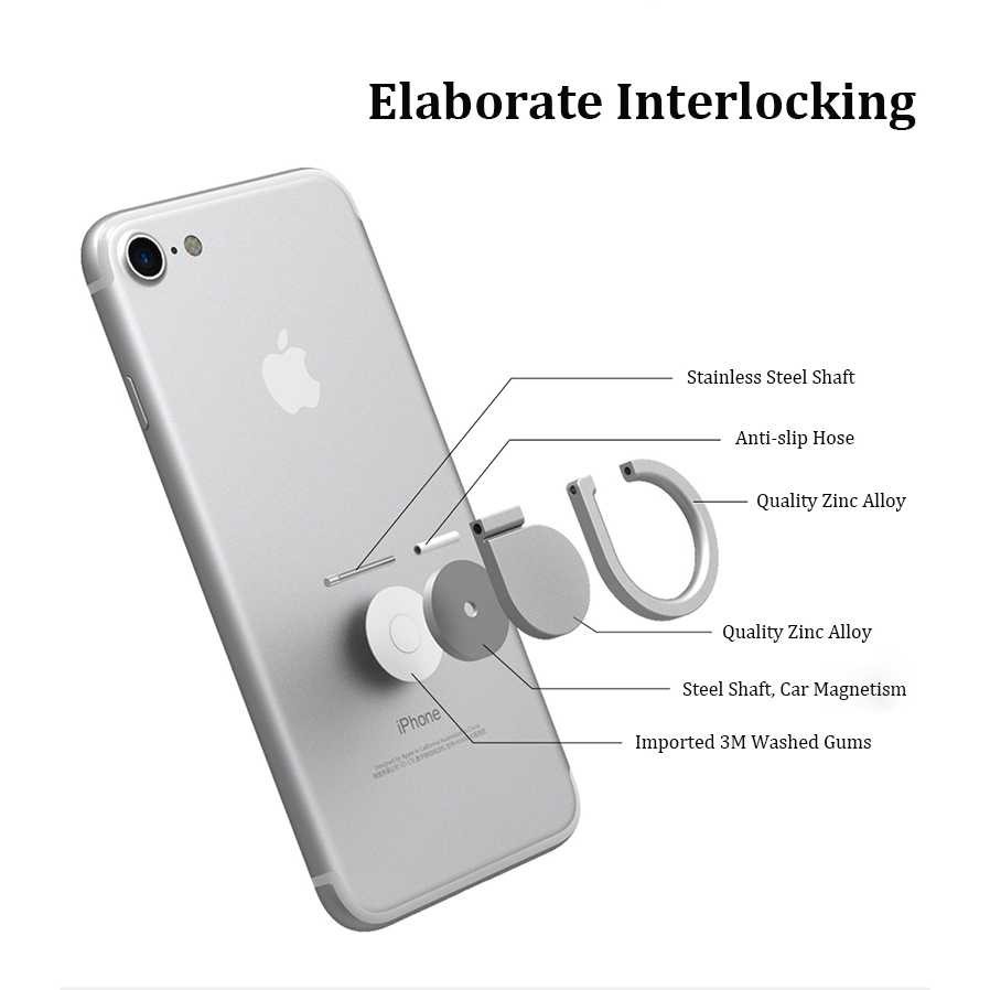 Metal iRing Smartphone Holder Desain Tear Drop Murah Cincin iRing Hook Aksessoris HP Handphone