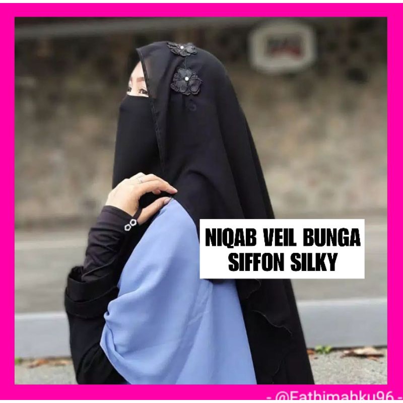NIQAB VEIL BUNGA/CADAR YAMAN EXCLUSIVE/NIQOB BUTTERFLY FLOWER CANTIK