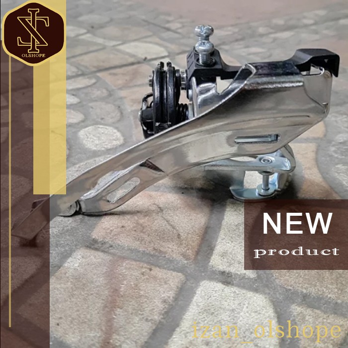 FD Front Derailleur RRT 48T 34.9MM DUAL PULL warna chrome