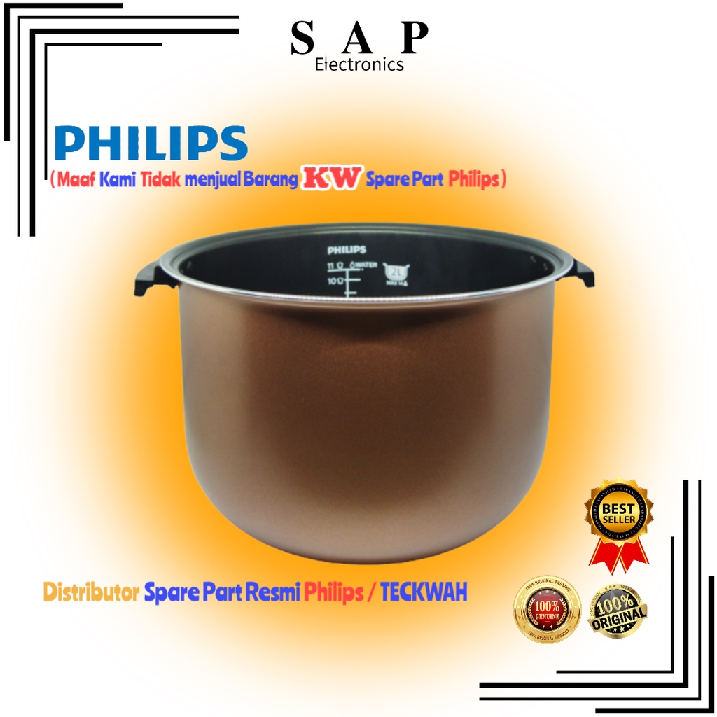 Panci HD-3116 / HD-3118 / HD-3126 / Teflon Magic Com/ Innerpot / Magic Com PHILIPS ORIGINAL
