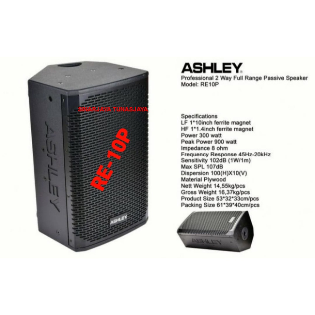 Speaker Pasif Ashley RE 10P Original Passive Ashley RE10P - 10 inch