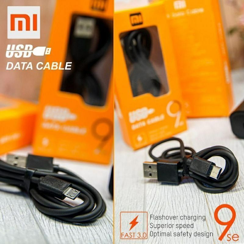 KABEL DATA XIAOMI MI 9 ORIGINAL 100% 3.0 FAST CHARGING