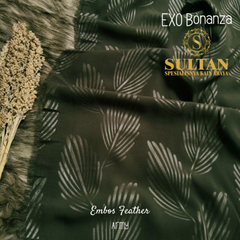 50CM EMBOS FEATHER EXO BONANZA ARMY KAIN ABAYA SULTAN