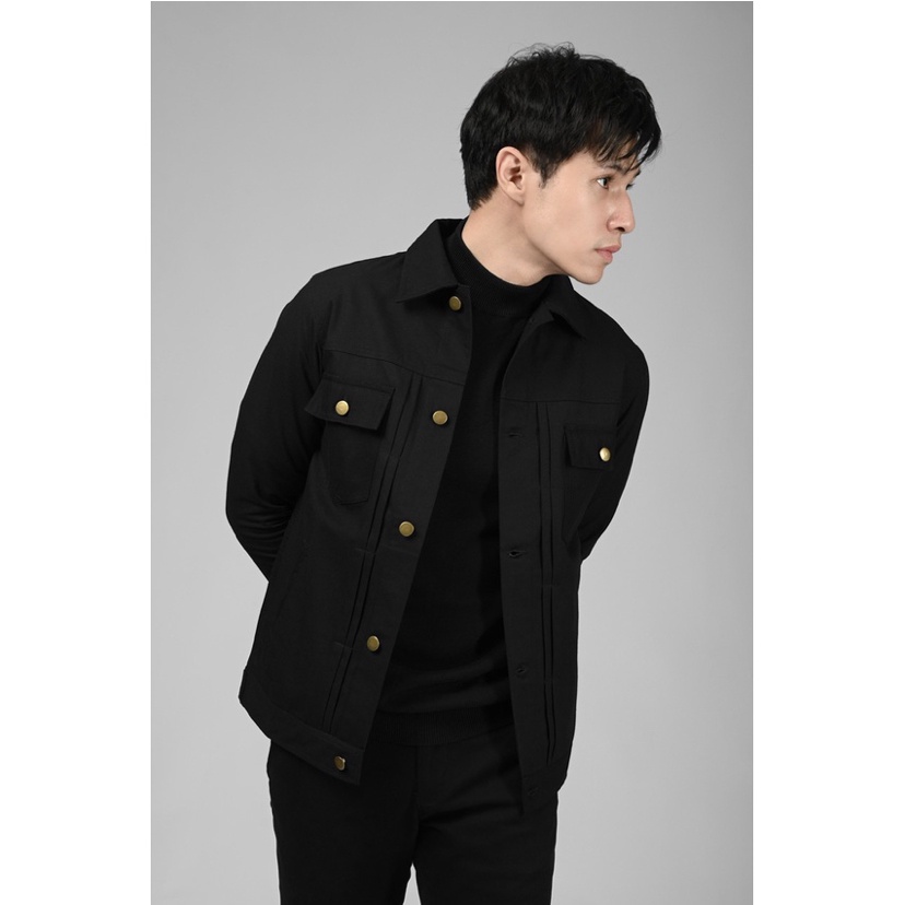 TRUCKER JAKET BLACK BY MALE.ID - HEYMALE.ID