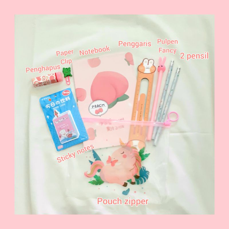 

Stationery set 9in1 Cute & Fancy / set alat tulis / hampers murah