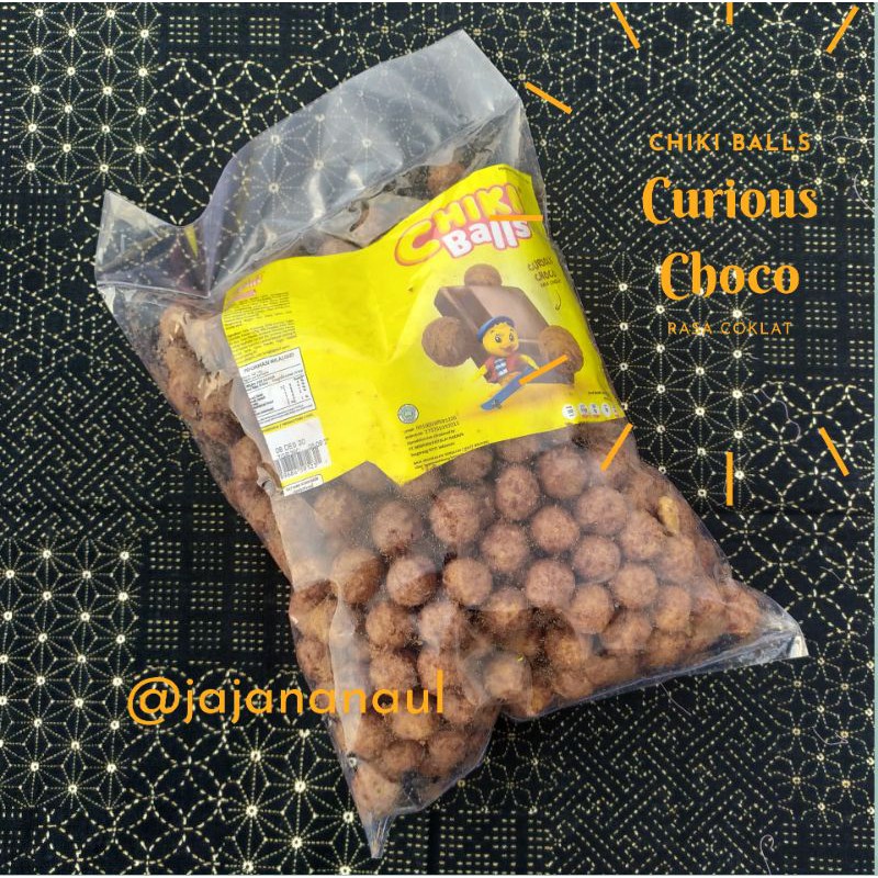 

Chiki Balls 250 gr Rasa Coklat Curious Choco Snack kiloan murah