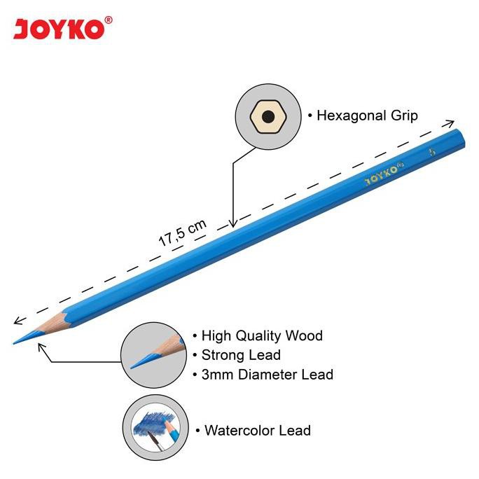 

lA9Code Joyko Water Color Pencil WCP-111 24 Warna/ Pensil Warna Cat Air Murah(B6T4) (terupdate)