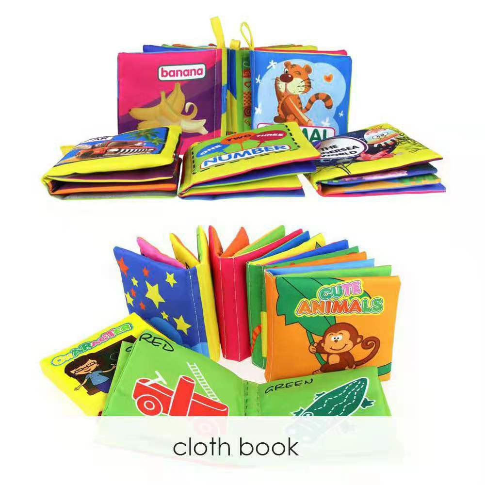 HIPPO LAND CLOTH BOOK / buku bantal bayi / buku cerita bayi bahan kain anak/ pillow book 83