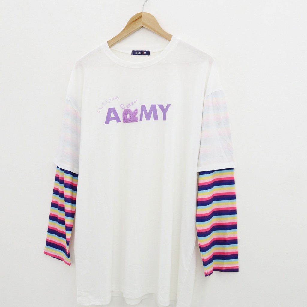 BT army oversize tee top -Thejanclothes