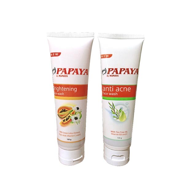 [BPOM] Facial Wash PAPAYA By Mamaya Brightening Face Wash | Anti Acne Face Wash 100ML | Pembersih Wajah Pepaya | Tea Tree Oil_Cerianti