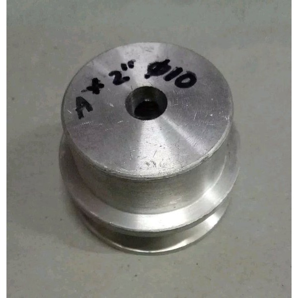 pulley puli A1- 2 inch as 9 mm - alumunium