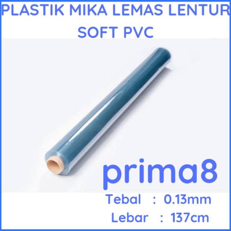 

Plastik Mika Lemas Lentur Soft PVC 013 0.13mm Lebar 137cm Bungkus Sofa SMpul Buku, Meteran
