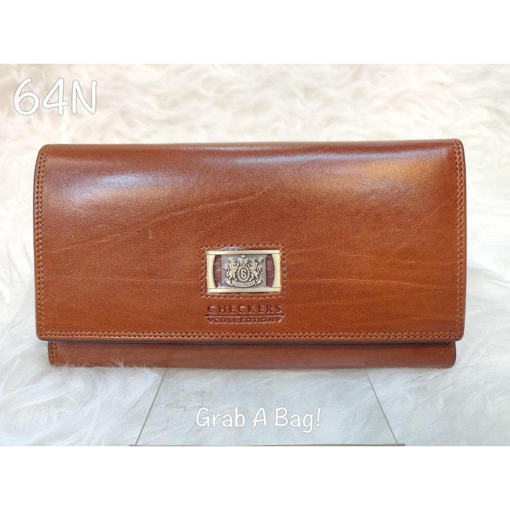 Dompet Kulit Asli Checkers 64N