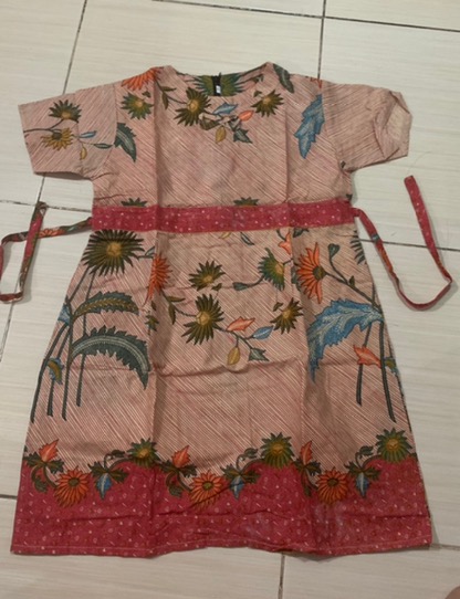 Dress Batik Anak Usia 2 Sampai 10 Tahun - Motif Batik Bervariasi - Batik Anak Harga