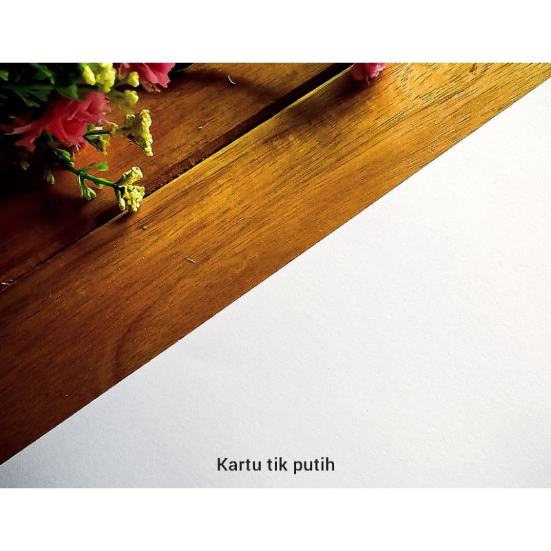 Kertas brief card tebal white / Bc tebal / tik / BW tebal warna putih ukuran Plano 79x109 cm