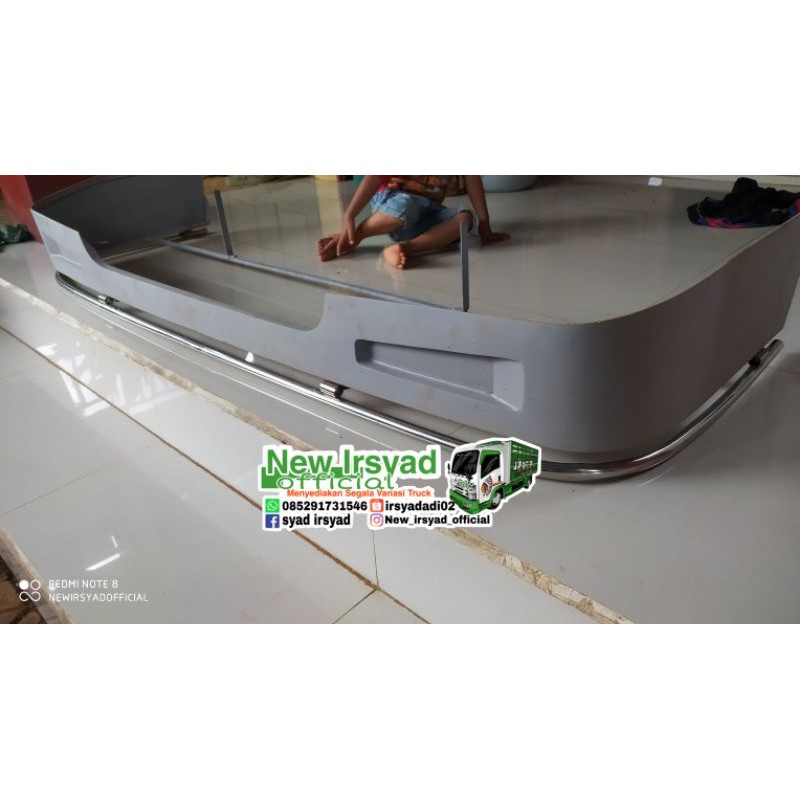 spoiler/tambahan bemper canter minimalis