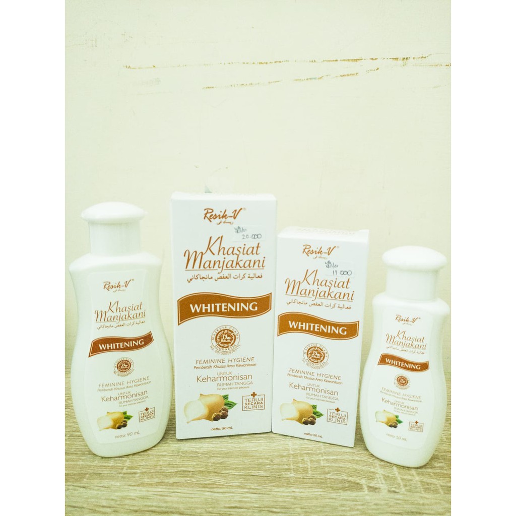 RESIK-V MANJAKANI WHITENING LIQUID 90ML DAN 50ML