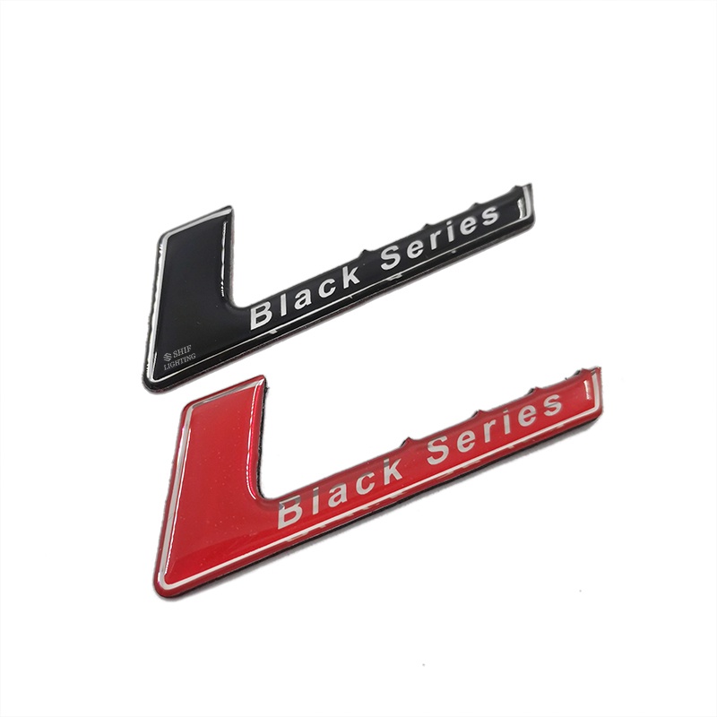 1pc Stiker Emblem Logo Mercedes Benz AMG Bahan ABS Warna Hitam Untuk Bagasi Belakang Mobil