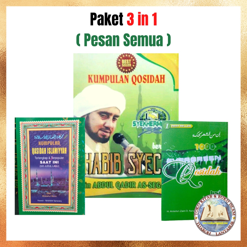 Kumpulan Buku Teks Sholawat 1000 Evergreen solawat sholawatan Qosidah Islamiyah Qasidah Banjari maul