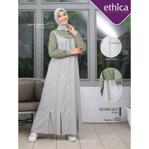 ETHICA GAMIS AYUMI 327 BLACK CREAM GREEN