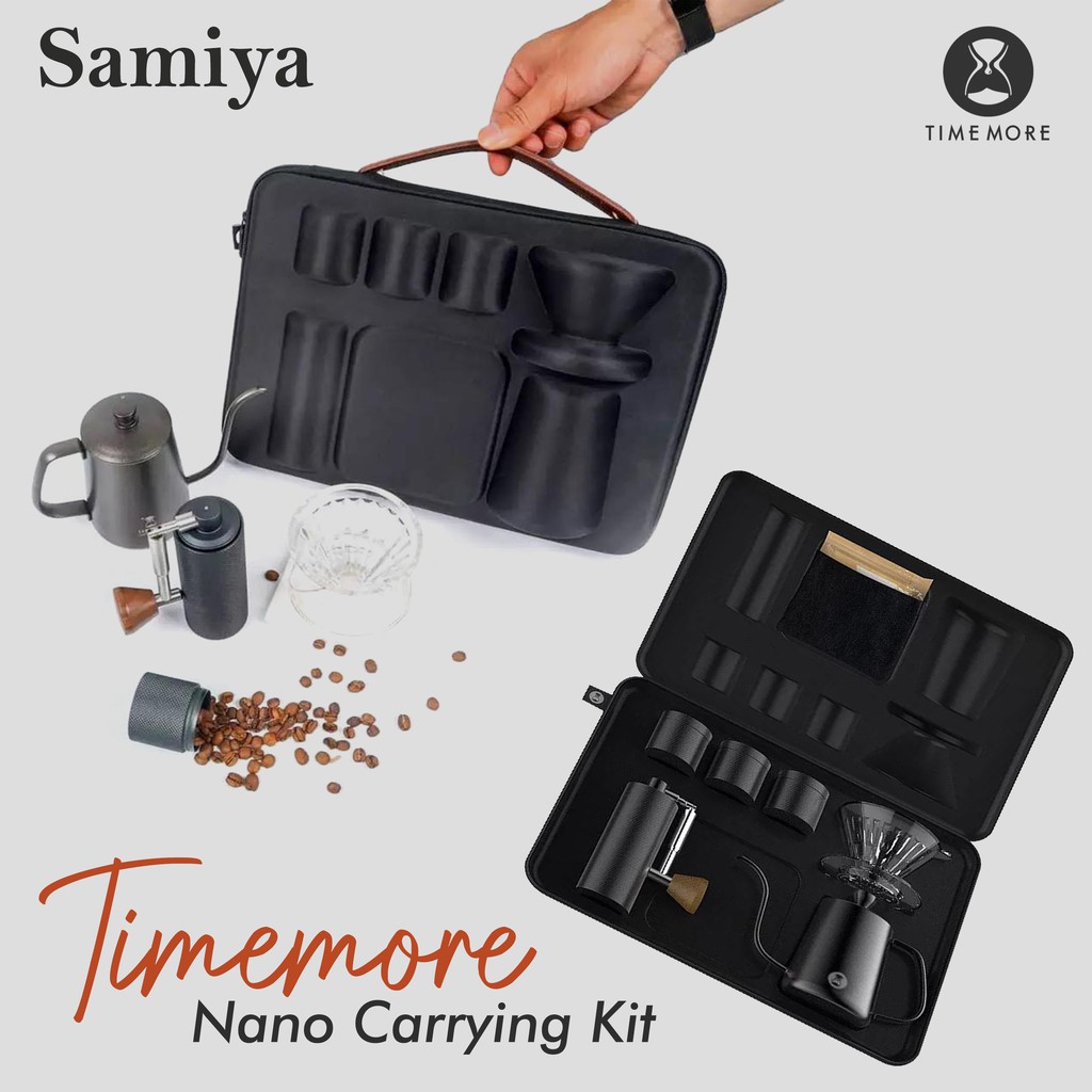 timemore nano carrying kit / paket set alat kopi manual brew portable / coffee set travel package