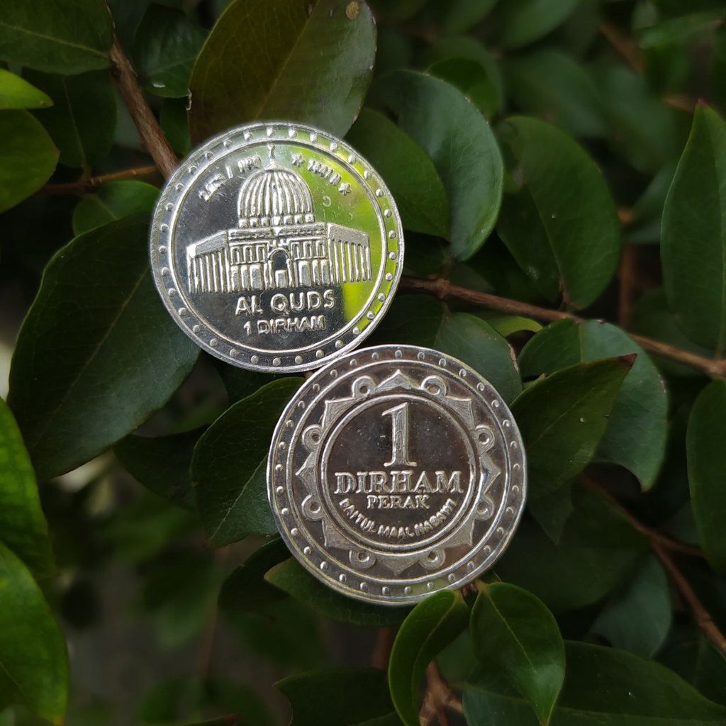 Koin Perak 2,975 gr 1 Dirham YBMN Al Quds 2.0 Fine Silver 999 not Antam Wakala IMN Peruri Nubex Isil