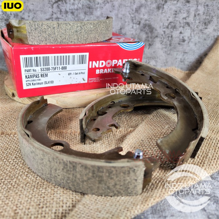 Kampas Rem Belakang Suzuki Karimun SL410 Brake Shoe INDOPARTS