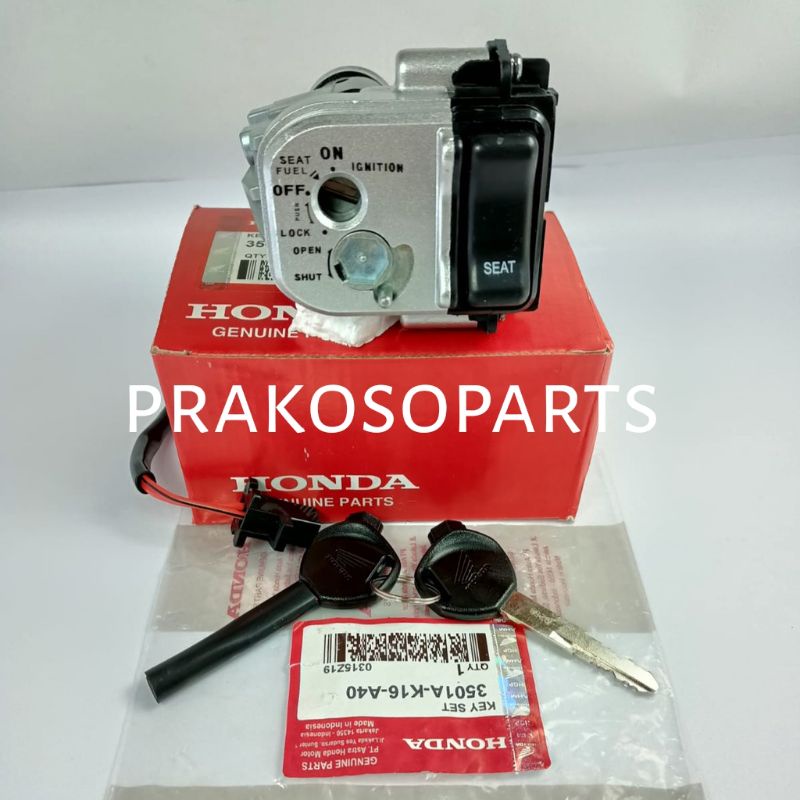 Kunci Kontak Set Tombol Jok Honda Scoopy FI 2012-2015 K16