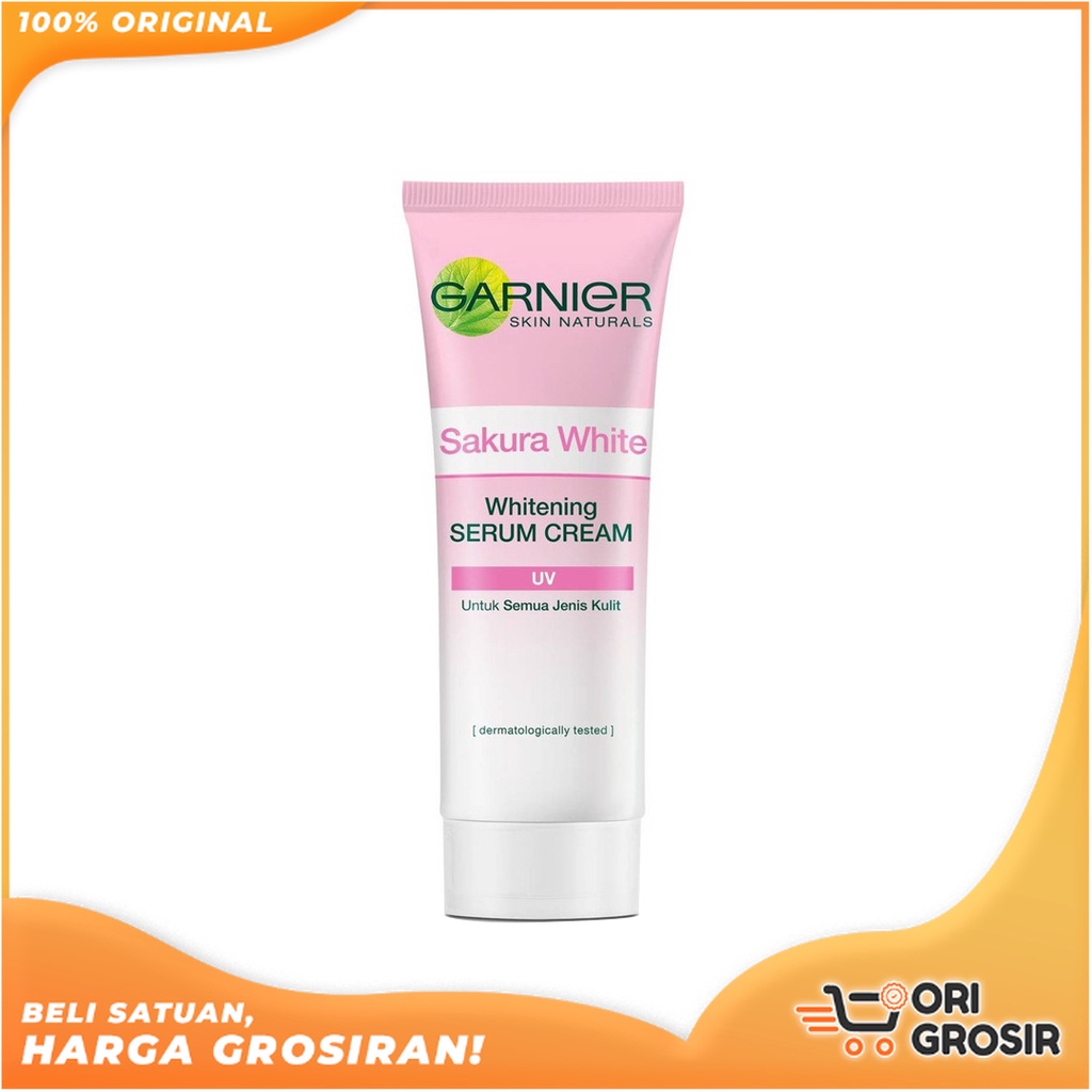 ORI Grosir GARNIER Sakura White Whitening Serum Cream UVA/UVB Filters 40ml
