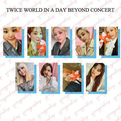 [READY / SET] TWICE AR WORLD IN A DAY CONCERT TWIC PHOTOCARD FAN MADE UNOFFICIAL YANGPASHOP TW SANA 