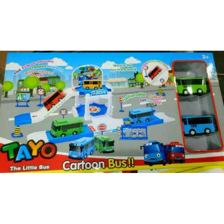 Mainan Parking Bus Tayo / Track Arena Bus Tayo