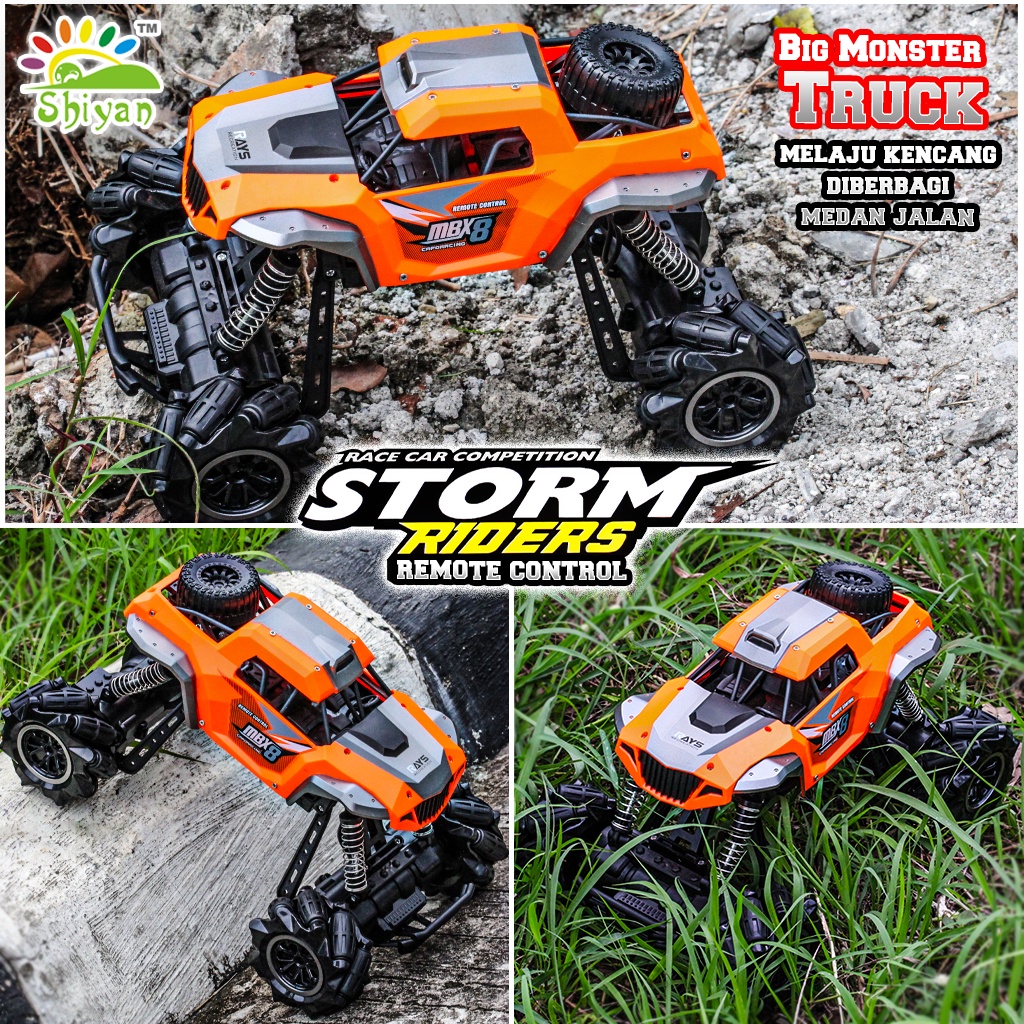 [Shiyan] mainan rc mobil besar strom riders big monster truck model terbaru model cas