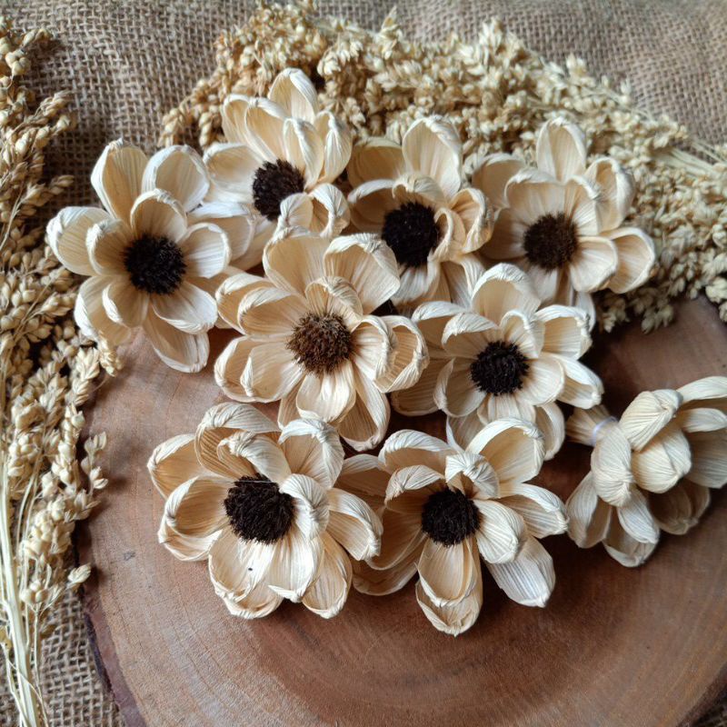 Rustic Flower Suplly- Ready stok bunga klobot jagung murah 2 layer bunga mahar hiasan mahar