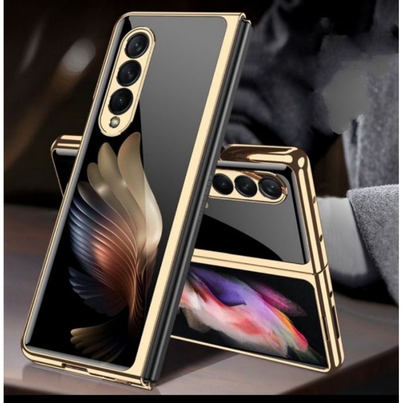 Original Gkk Luxury Plating Slim Fit Soft Case Samsung Galaxy Z Fold 3 Casing Cover Protect Hp Fold3