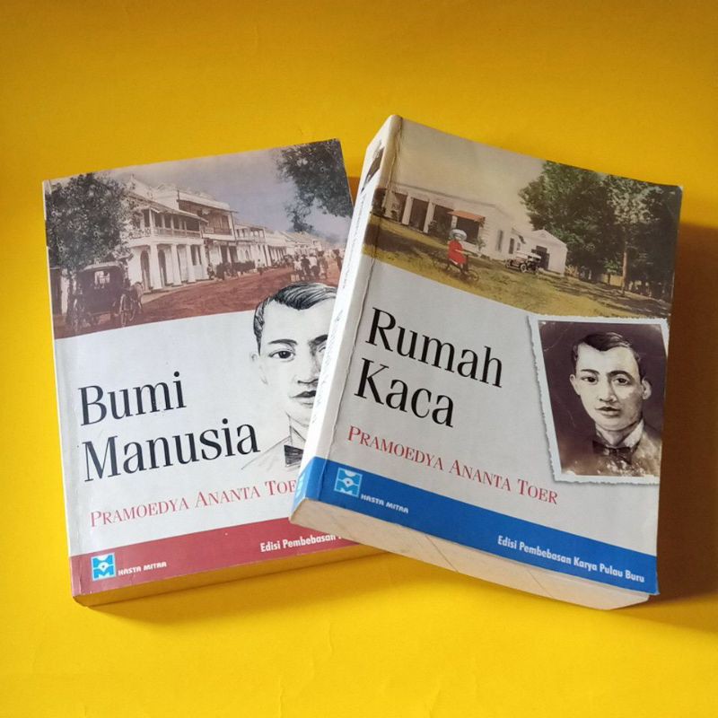 Novel Bumi Manusia, Rumah Kaca (Tetralogi Pulau Buru) - Pramoedya Ananta Toer Hasta Mitra Langka