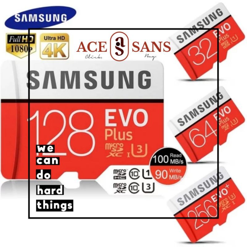 Samsung Evo Plus 128GB 95MBPS Samsung MicroSD Samsung Evo Plus 64GB SD Card Memory Card I Samsung