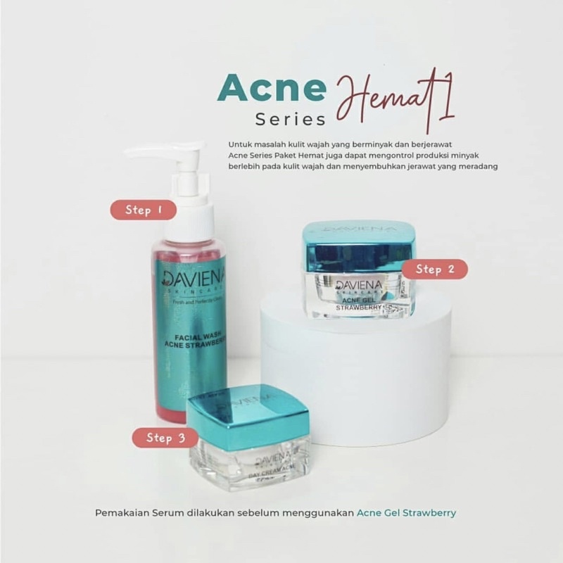 PAKET HEMAT ACNE SERIES DAVIENA SKINCARE JAKARTA davienaskincarejakarta