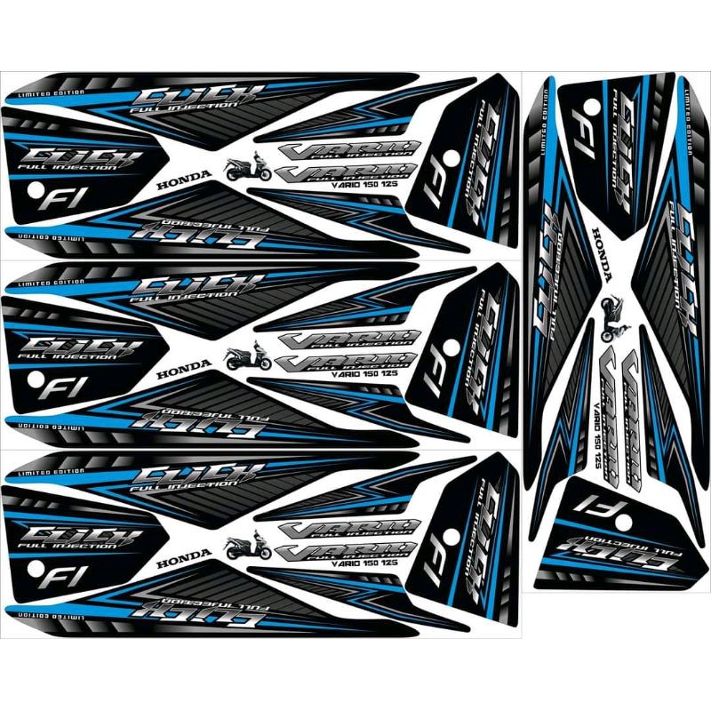 striping sticker vareasi untuk motor honda vario 150 lama/old