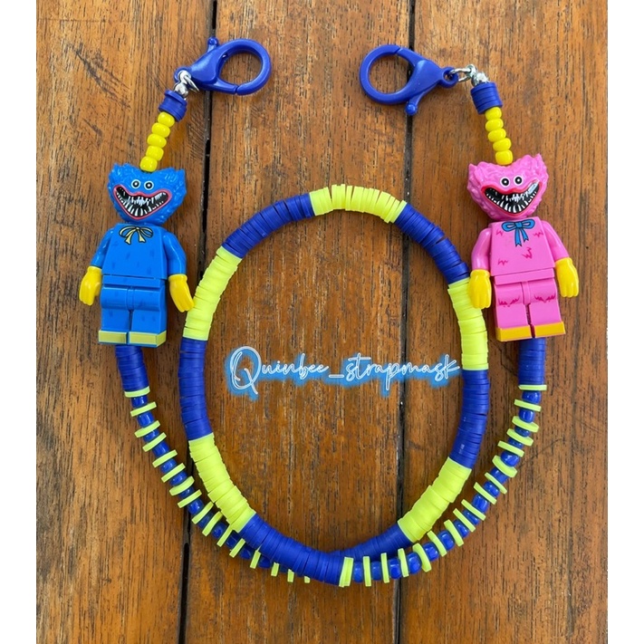 Strapmask Huggy Wuggy & Kissy Missy (poppy playtime)