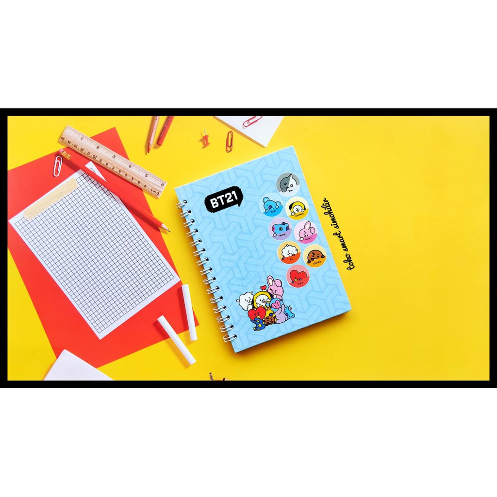 HARDCOVER SPIRAL NOTE BT21 A6