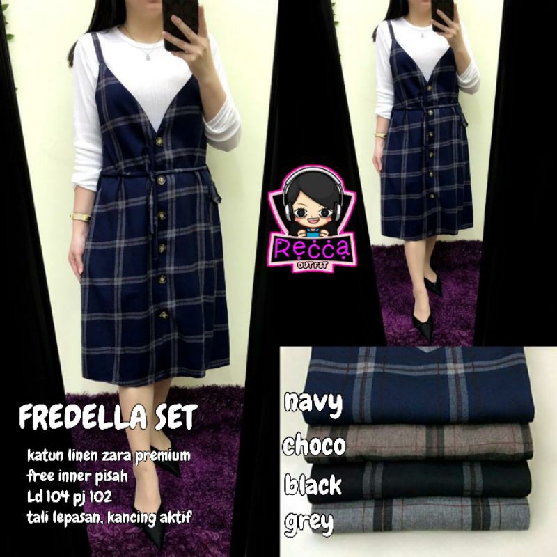 FREDELLA SET TUNIK / DRESS PREMIUM