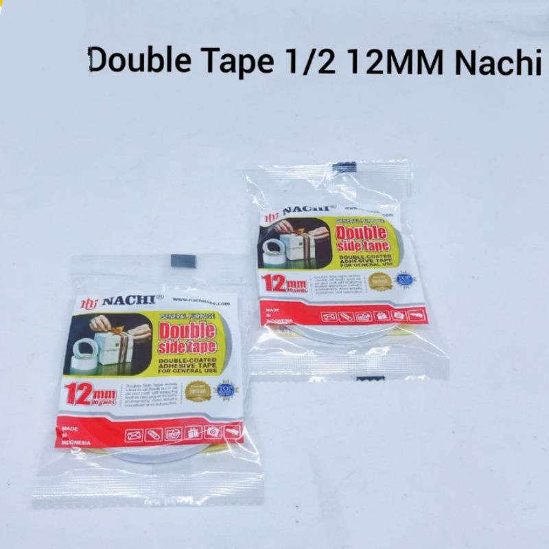 

DOUBLE TAPE 12MM NACHI / ISOLASI BOLAK BALIK /