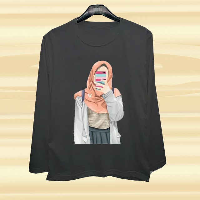 Kaos Panjang Hijabers Big Size XXL XL L M-4
