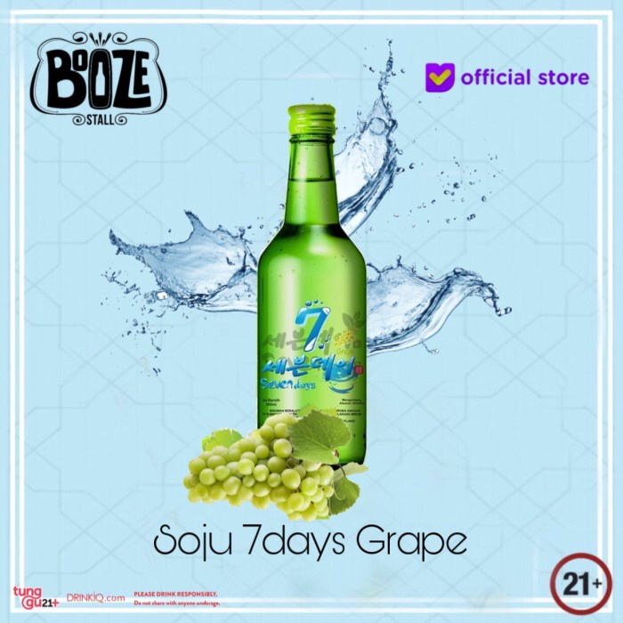 Soju 7days Rasa Anggur / Grape 360ml