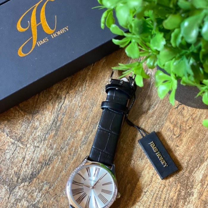 (BISA COD) Jam Tangan 8125 plus Jims honey / Jam Murah Wanita Import - Hitam