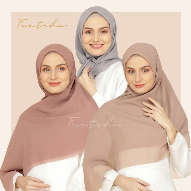 [CUCI GUDANG] Jilbab Syari Bella Square Ukuran 140 x 140 Pollycotton Syar'i Jumbo