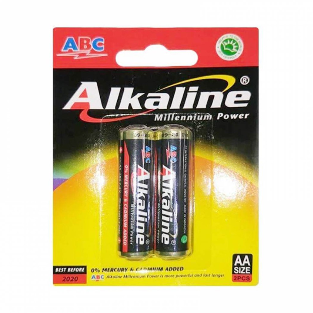 BATERAI ABC BATTERY ALKALINE AA BATRE A2 ISI 2 | Shope   e