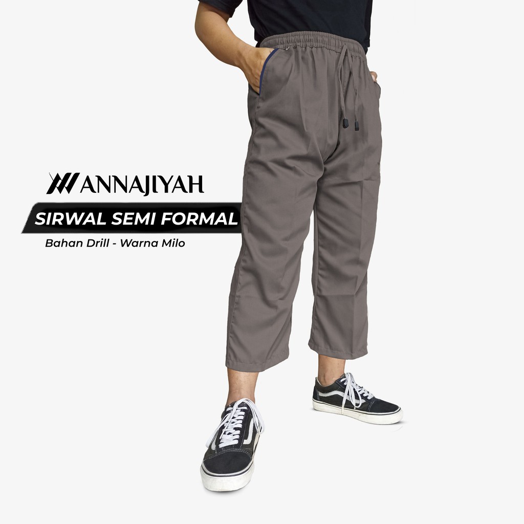 Celana Sirwal CHINOS SEMI FORMAL Dewasa ANNAJIYAH Laa Isbal Casual