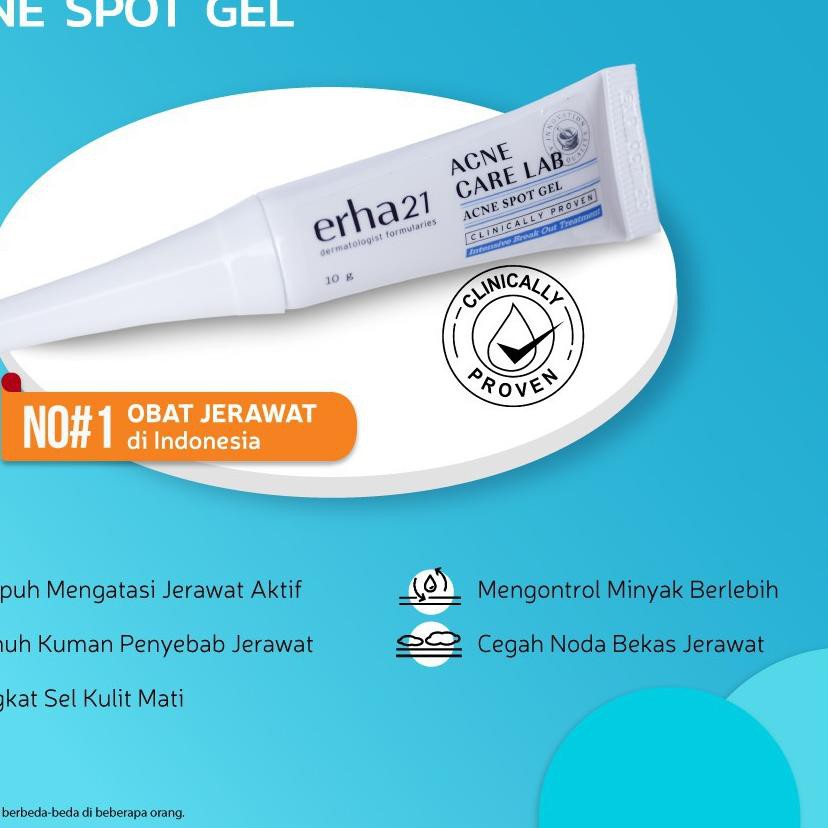 ✼ ORIGINAL Erha 21 Acne Care Lab Spot Gel Erha21 Treatment Dermatology Acneact 10Gr ❅